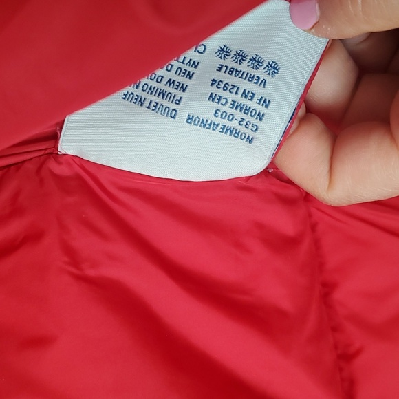 Moncler jacket size 10 with feathers hat around the hat - Picture 6 of 15